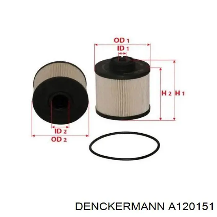 Filtr paliwa Denckermann A120151 cena, od 9,13 USD
