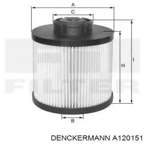 Do koszyka A120151 Denckermann Filtr paliwa