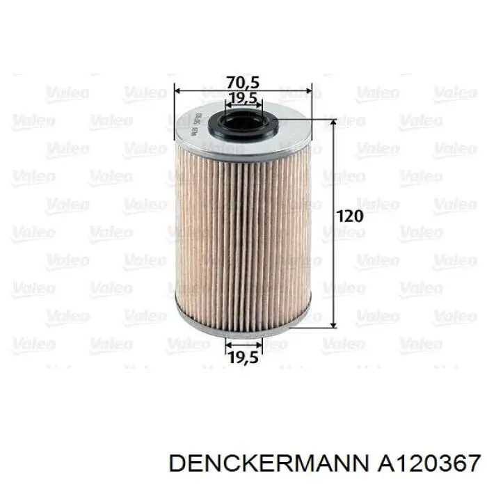 Do koszyka A120367 Denckermann Filtr paliwa