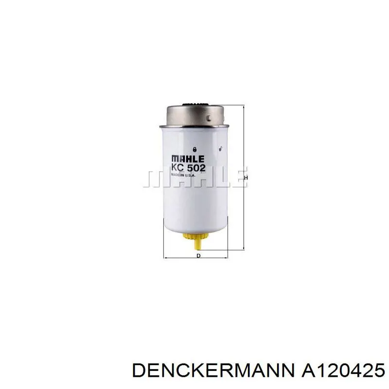 Do koszyka A120425 Denckermann Filtr paliwa
