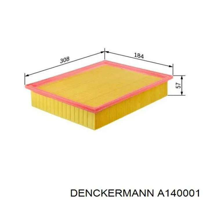 Do koszyka A140001 Denckermann Filtr powietrza