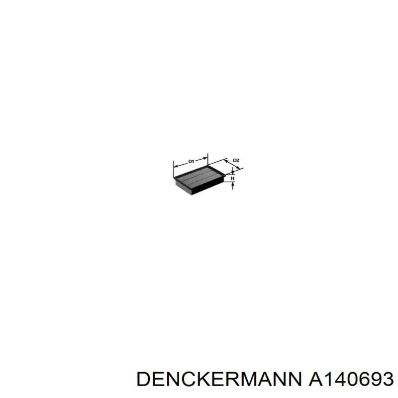 Do koszyka A140693 Denckermann Filtr powietrza