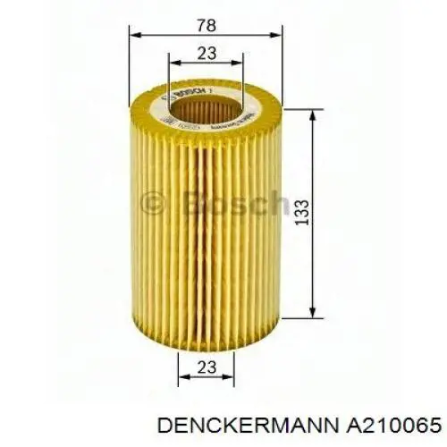 Do koszyka A210065 Denckermann Filtr oleju