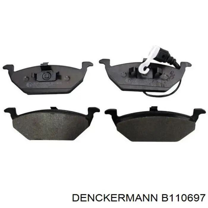 Do koszyka B110697 Denckermann Klocki hamulcowe przednie tarczowe