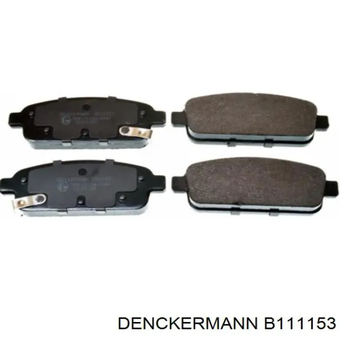 Okładziny (klocki) do hamulców tarczowych tylne Denckermann B111153 cena, od 23,18 USD