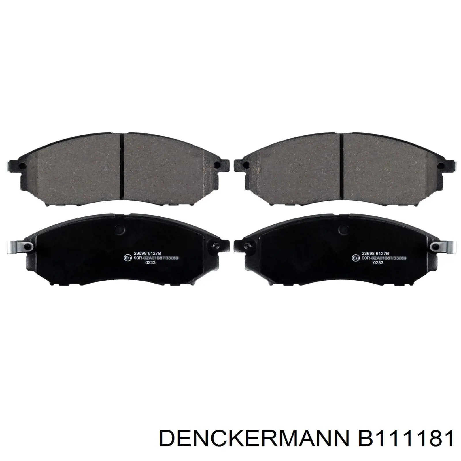 Klocki hamulcowe przednie tarczowe Denckermann B111181 cena, od 28,31 USD