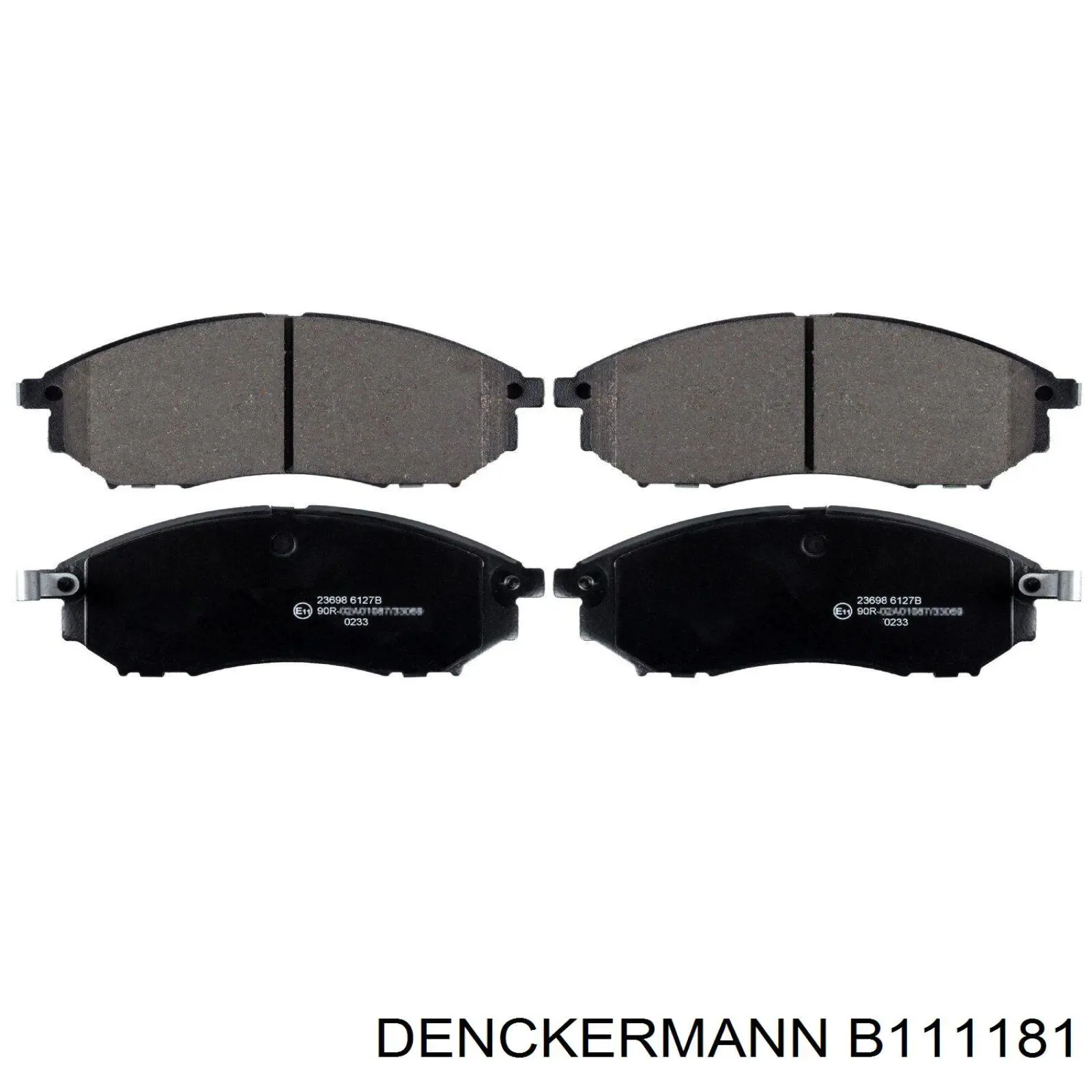 Do koszyka B111181 Denckermann Klocki hamulcowe przednie tarczowe