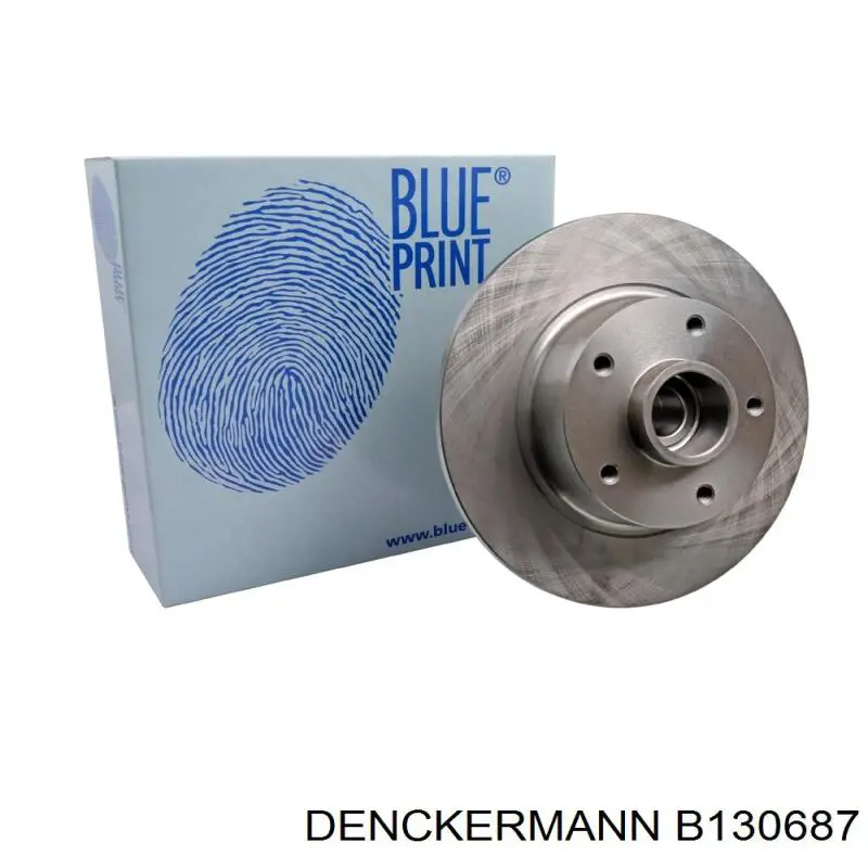 Do koszyka B130687 Denckermann Tarcza hamulcowa tylna