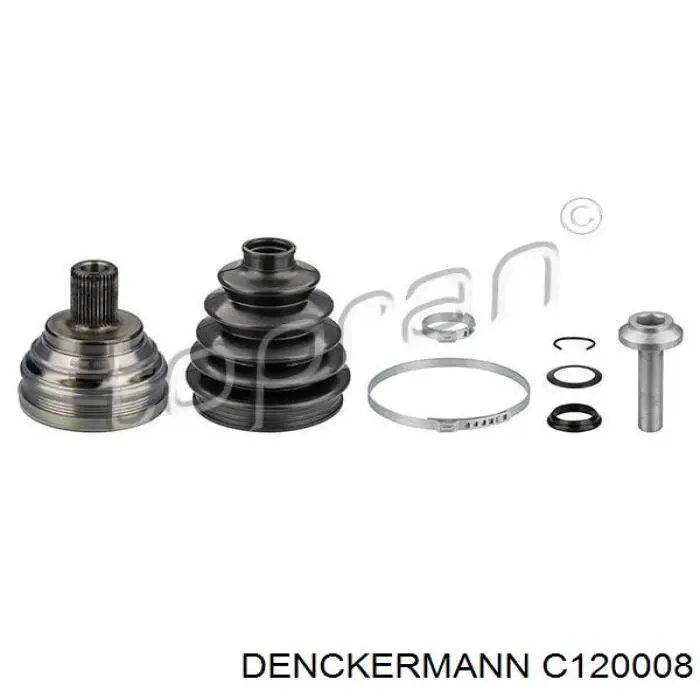 C120008 Denckermann Przegub homokinetyczny przedni zewnętrzny