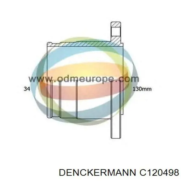 Przegub homokinetyczny przedni wewnętrzny Denckermann C120498 cena, od 51,48 USD
