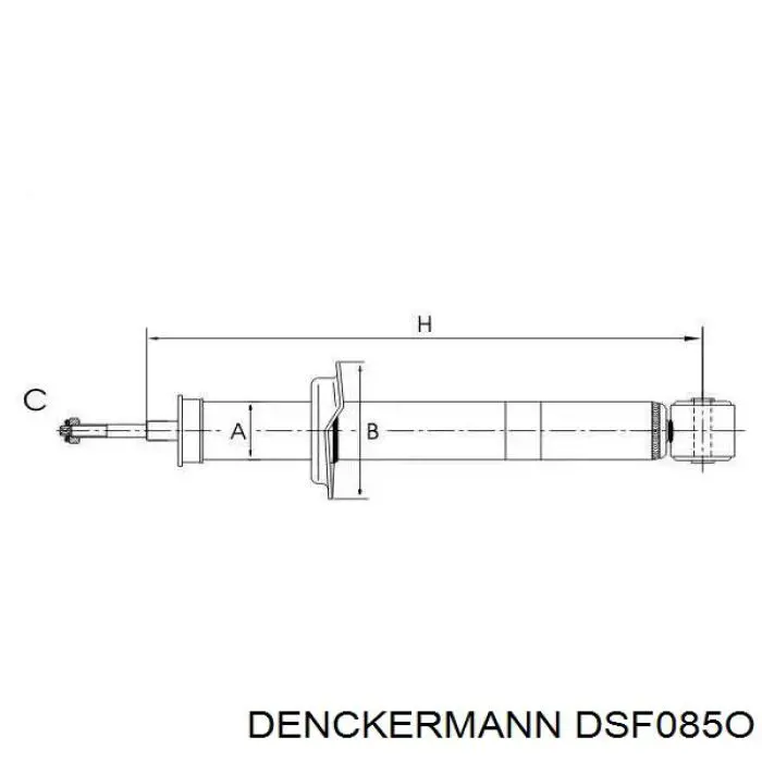 Do koszyka DSF085O Denckermann Amortyzator tylny