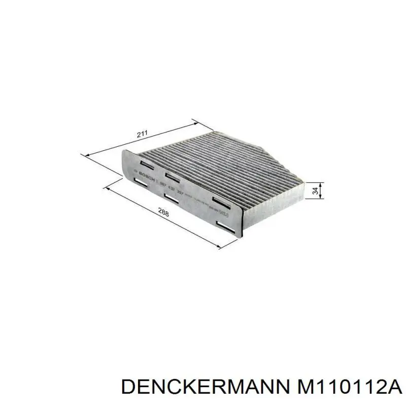 Do koszyka M110112A Denckermann Filtr kabiny