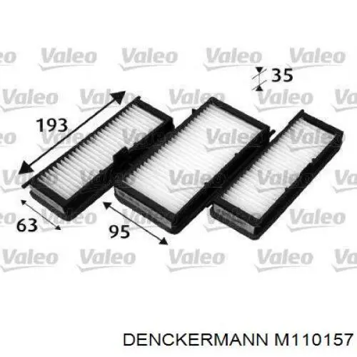 Filtr kabiny Denckermann M110157 cena, od 21,89 USD