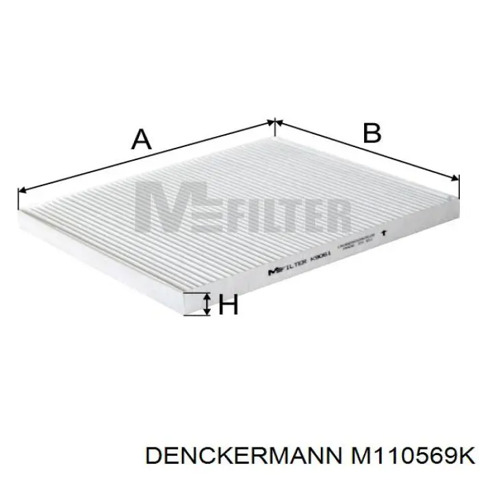 Filtr kabiny Denckermann M110569K cena, od 7,40 USD
