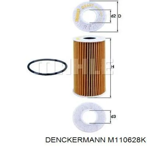 Do koszyka M110628K Denckermann Filtr kabiny