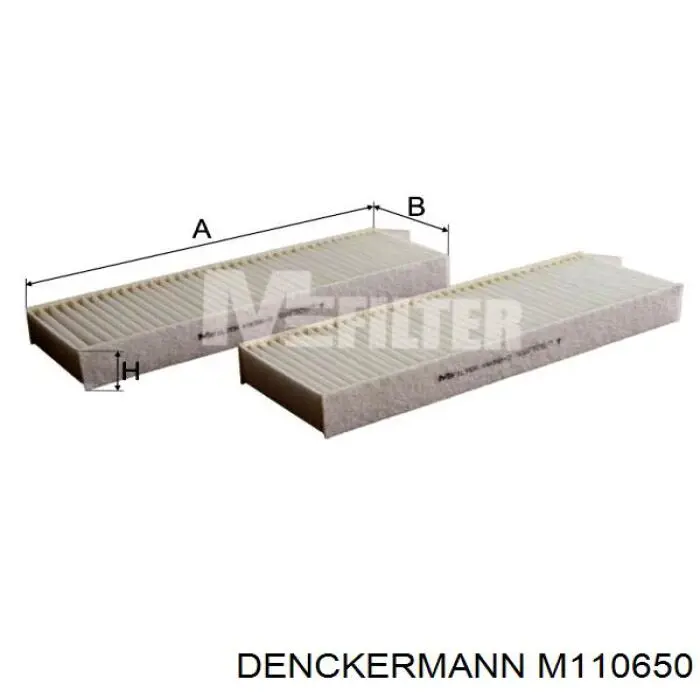 Do koszyka M110650 Denckermann Filtr kabiny