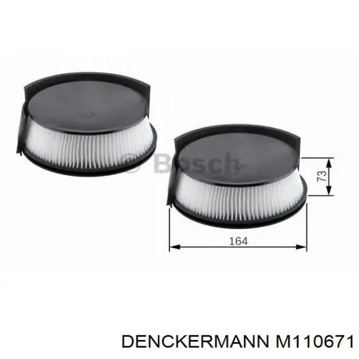 Do koszyka M110671 Denckermann Filtr kabiny