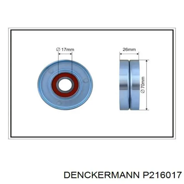 P216017 Denckermann Napinacz paska napędowego