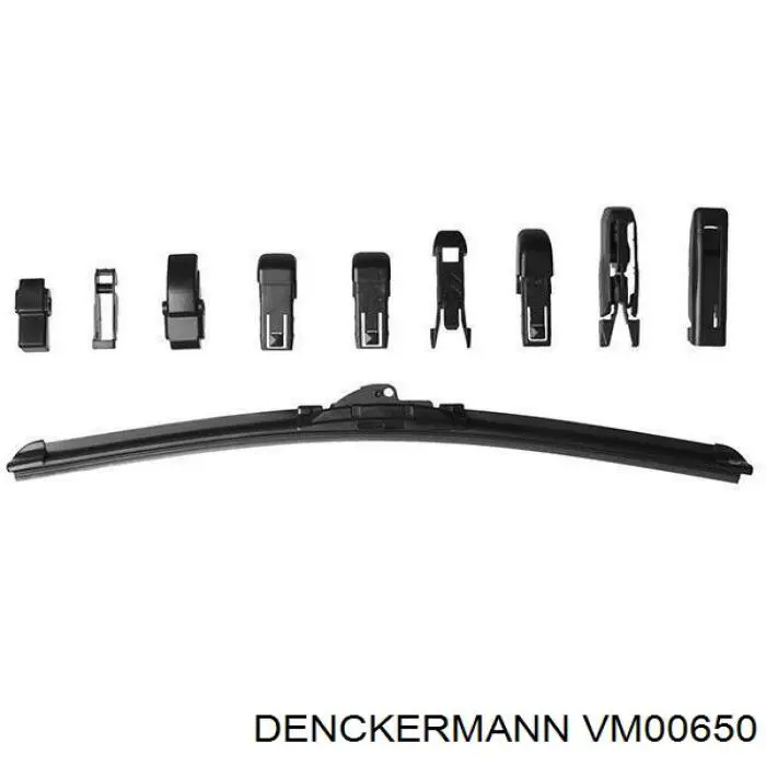 VM00650 Denckermann Pióro wycieraczki szyby przedniej, zestaw (2 szt.)