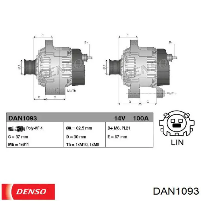 Do koszyka 270600Y160 Toyota Alternator