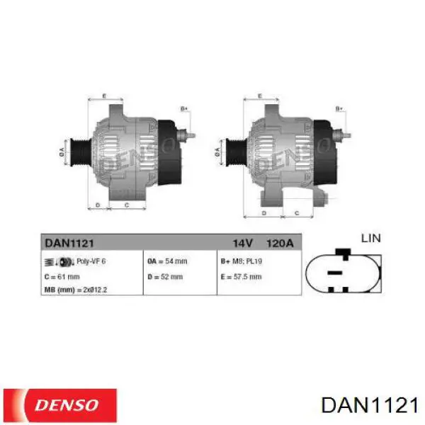 68254602AA Chrysler Alternator