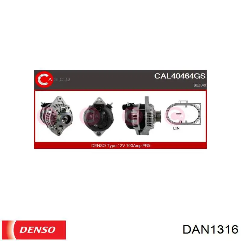 Do koszyka 3140061M00000 Suzuki Alternator