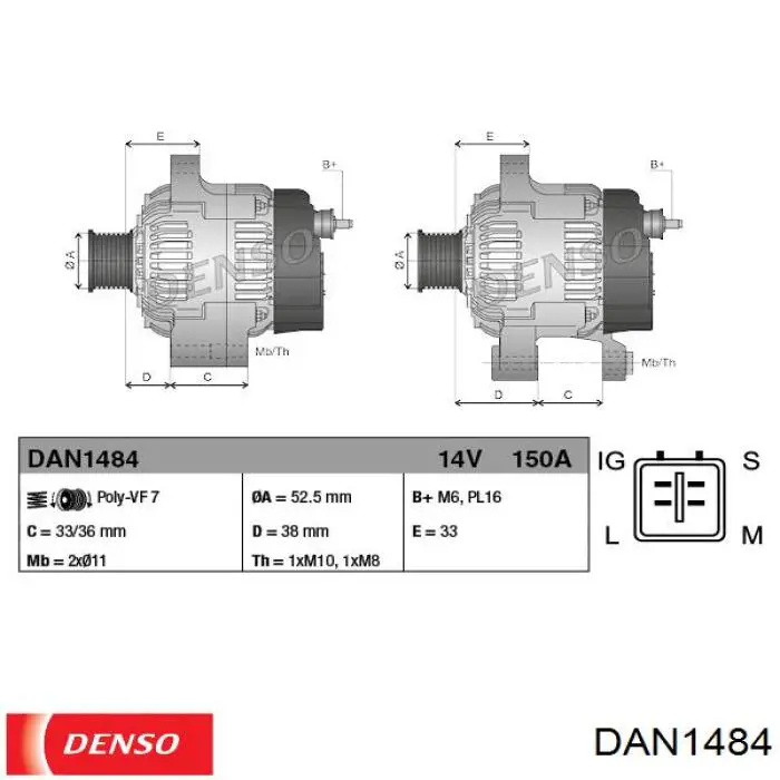 Do koszyka 2706031230 Toyota Alternator
