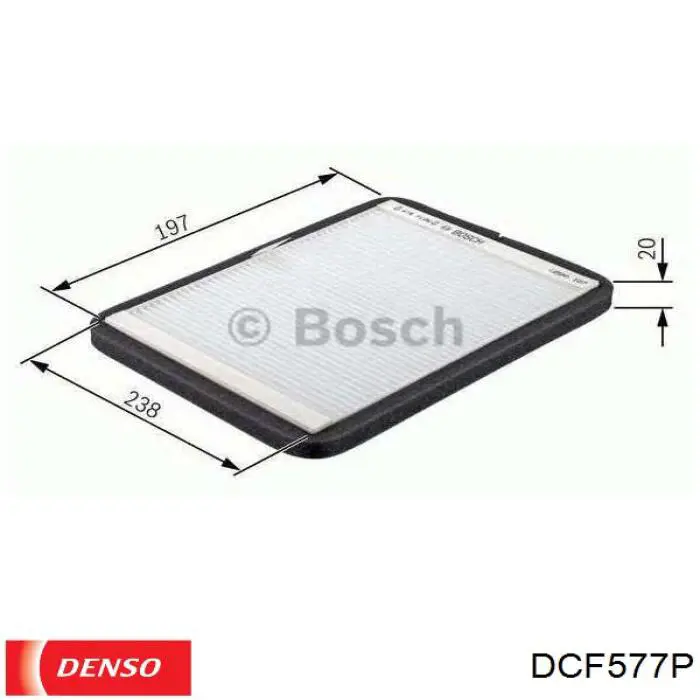 Filtr kabiny Denso DCF577P cena, od 7,90 USD