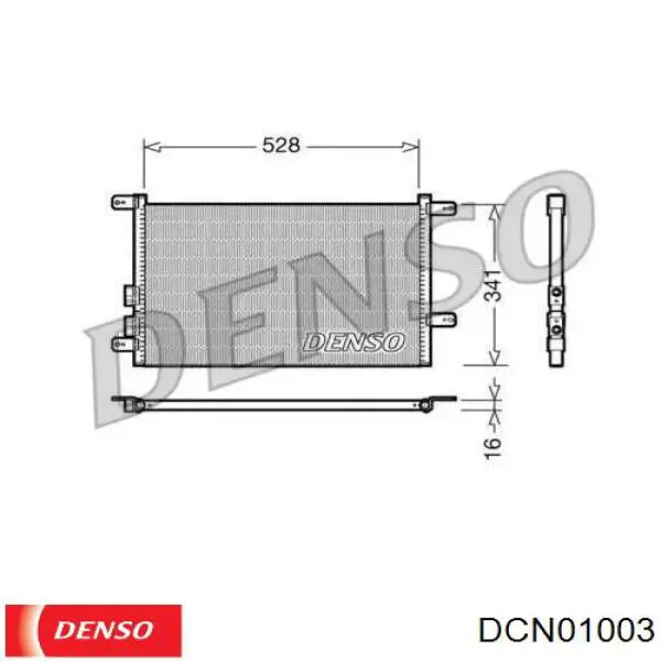 Chłodnica klimatyzacji Denso DCN01003 cena, od 73,58 USD