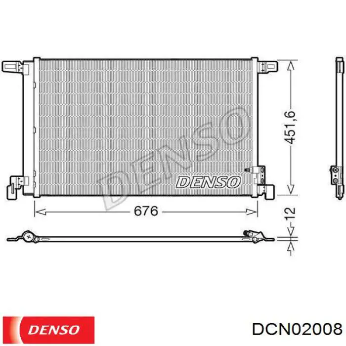 DCN02008 Denso chłodnica klimatyzacji