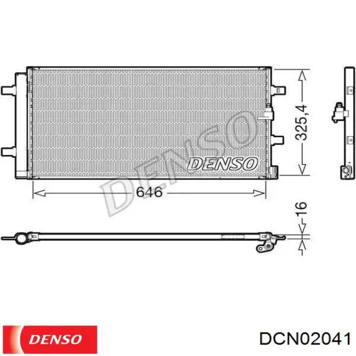 DCN02041 Denso Chłodnica klimatyzacji