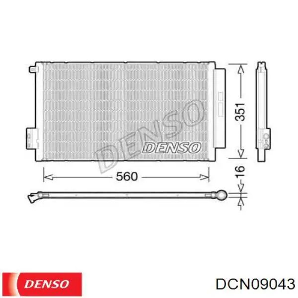 DCN09043 Denso chłodnica klimatyzacji