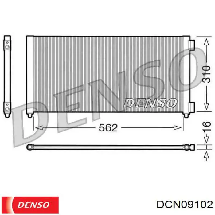 Chłodnica klimatyzacji Denso DCN09102 cena, od 79,13 USD