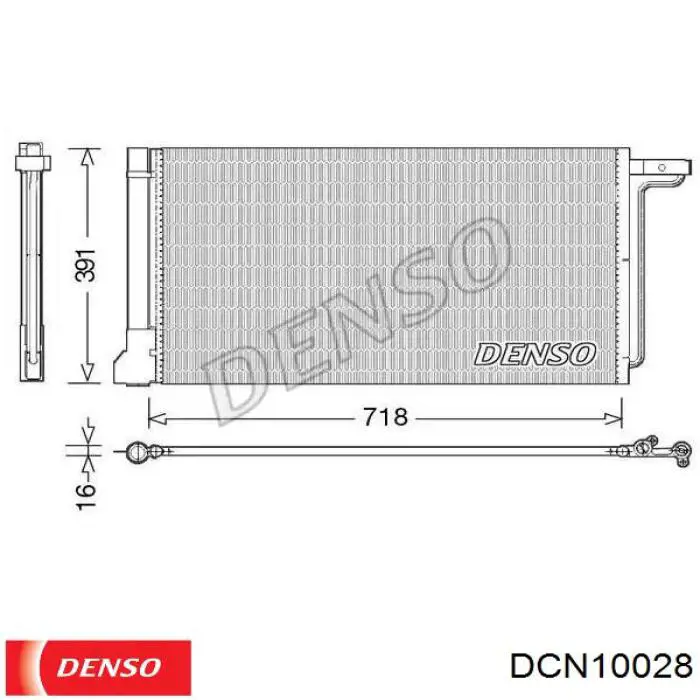 DCN10028 Denso chłodnica klimatyzacji