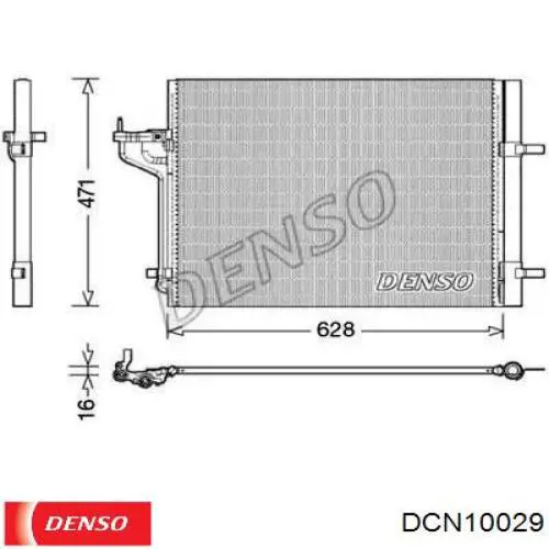 DCN10029 Denso chłodnica klimatyzacji