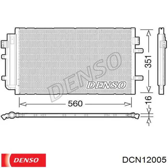 DCN12005 Denso Chłodnica klimatyzacji
