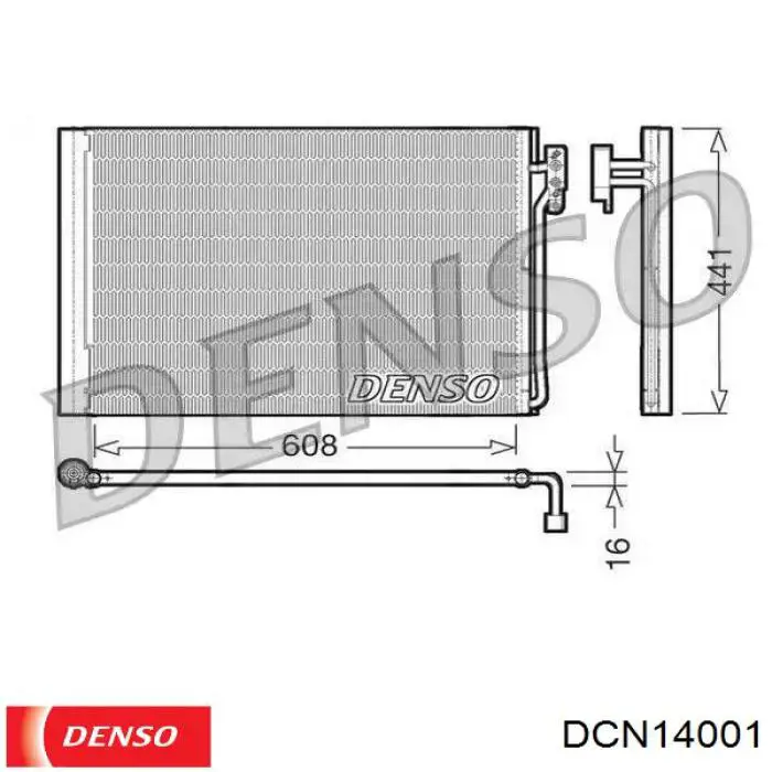 Chłodnica klimatyzacji Denso DCN14001 cena, od 145,04 USD