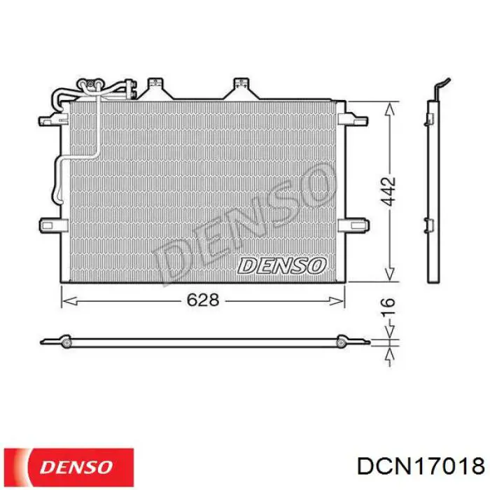 Chłodnica klimatyzacji Denso DCN17018 cena, od 111,46 USD