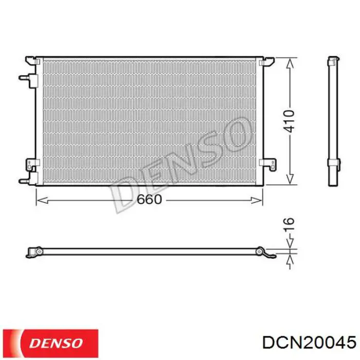 Chłodnica klimatyzacji Denso DCN20045 cena, od 92,88 USD