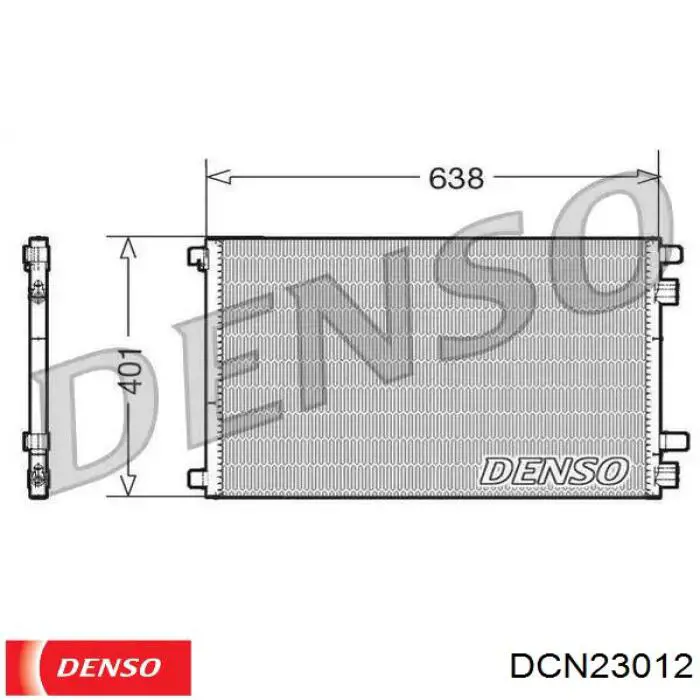 Chłodnica klimatyzacji Denso DCN23012 cena, od 86,47 USD