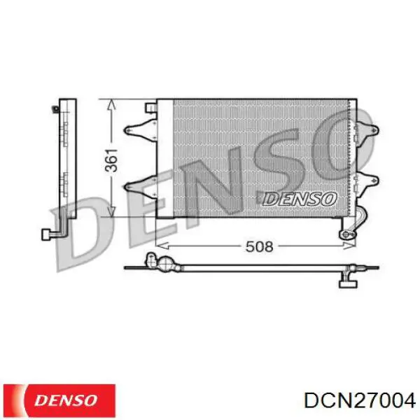 Do koszyka DCN27004 Denso Chłodnica klimatyzacji
