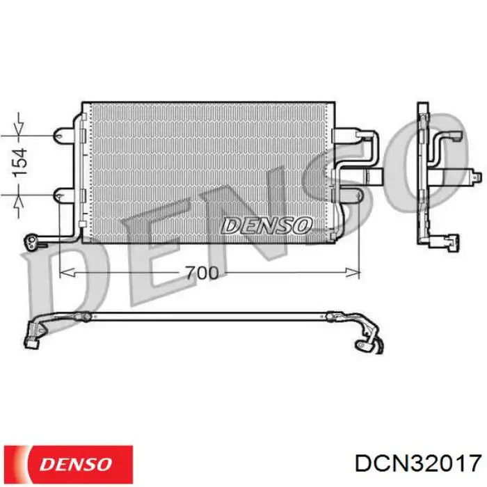 Chłodnica klimatyzacji Denso DCN32017 cena, od 54,24 USD