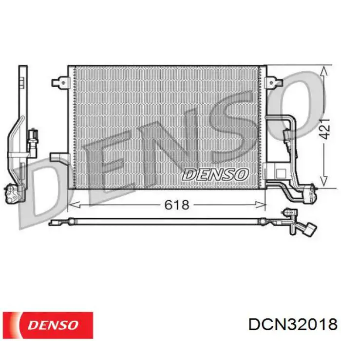 Chłodnica klimatyzacji Denso DCN32018 cena, od 85,23 USD