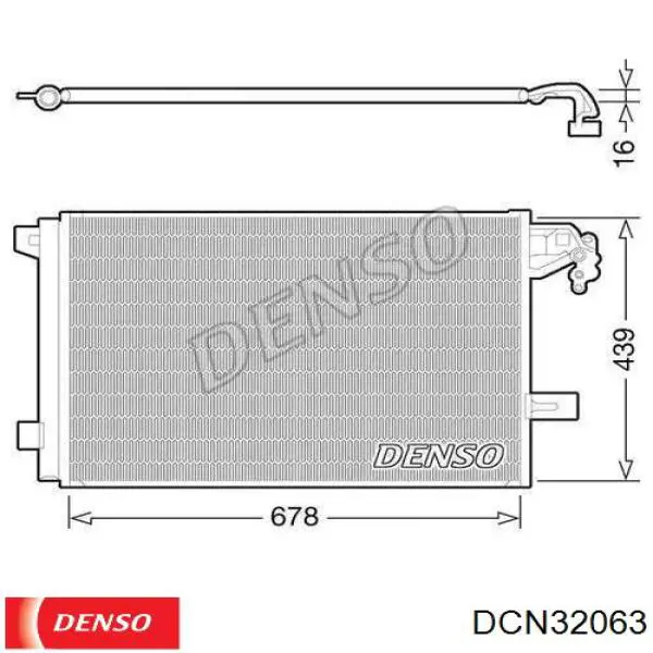 DCN32063 Denso Chłodnica klimatyzacji