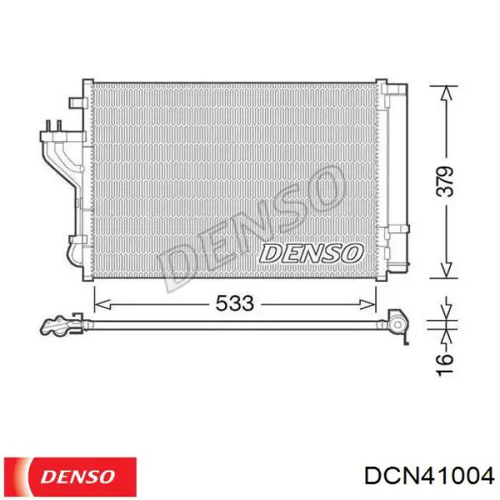 DCN41004 Denso Chłodnica klimatyzacji
