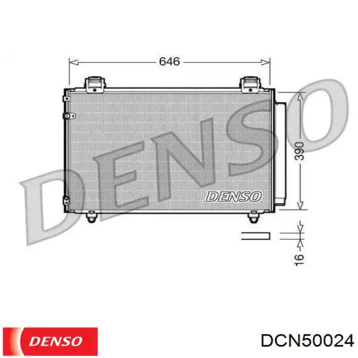 Chłodnica klimatyzacji Denso DCN50024 cena, od 109,72 USD