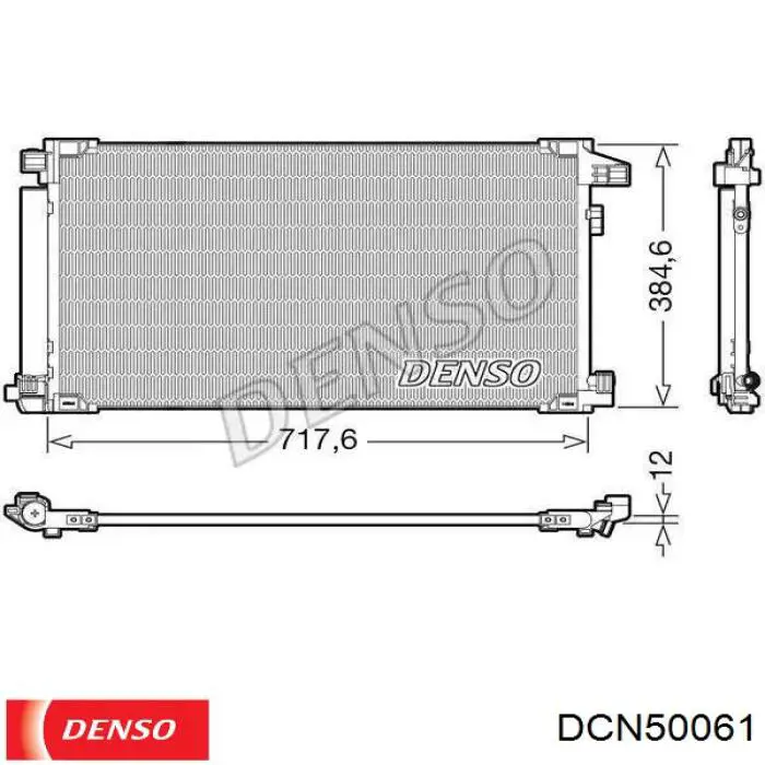 DCN50061 Denso chłodnica klimatyzacji