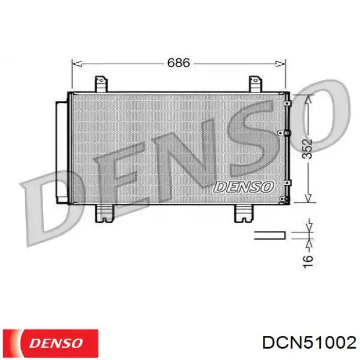 Chłodnica klimatyzacji Denso DCN51002 cena, od 125,35 USD