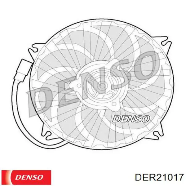 Wentylator elektryczny układu chłodzenia kompletny (silnik+wirnik) Denso DER21017 cena, od 204,88 USD
