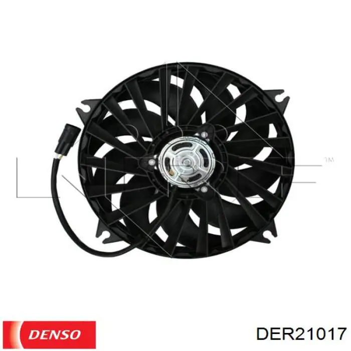 Do koszyka DER21017 Denso Wentylator elektryczny układu chłodzenia kompletny (silnik+wirnik)